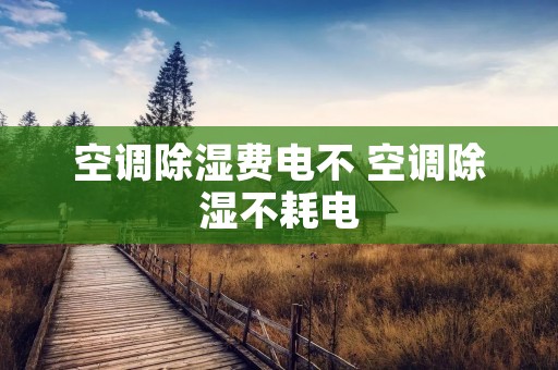 空调除湿费电不 空调除湿不耗电