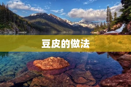 豆皮的做法:独特美味的家常小吃 豆皮的做法:独特美味的家常小吃