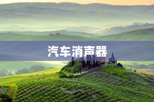 汽车消声器:减噪降震,提升行驶舒适度 汽车消声器:减噪降震,提升行驶舒适度
