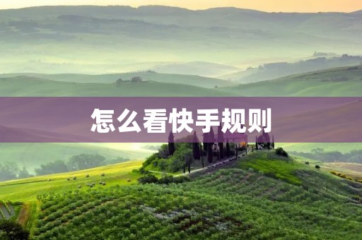 怎么看快手规则:保障平台安全与用户体验 怎么看快手规则:保障平台安全与用户体验