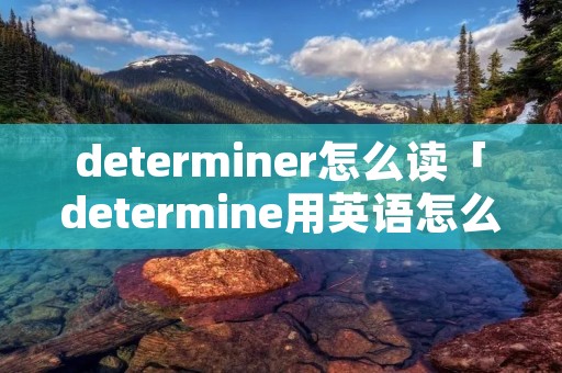 determiner怎么读「determine用英语怎么读」