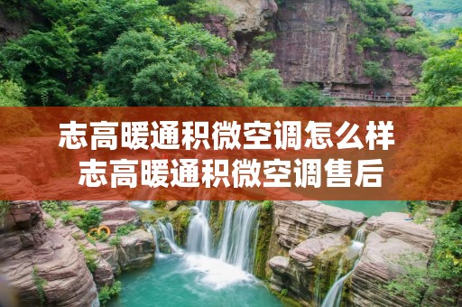 志高暖通积微空调怎么样 志高暖通积微空调售后