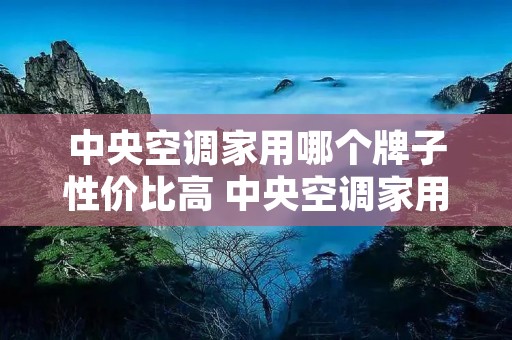 中央空调家用哪个牌子性价比高 中央空调家用哪个牌子性价比高又好用 中央空调家用哪个牌子性价比高 中央空调家用哪个牌子性价比高又好用