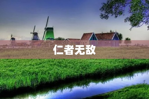 仁者无敌:人性的力量与伟大