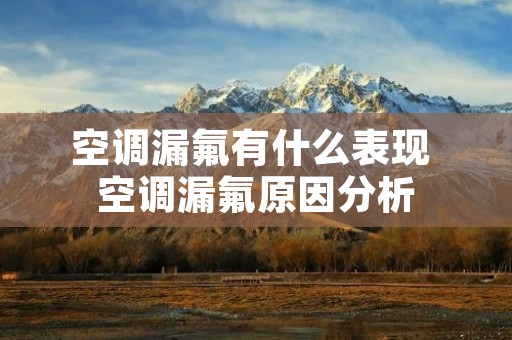 空调漏氟有什么表现 空调漏氟原因分析