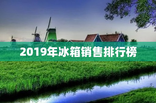 2019年冰箱销售排行榜：品牌竞争激烈，消费者需求多样化