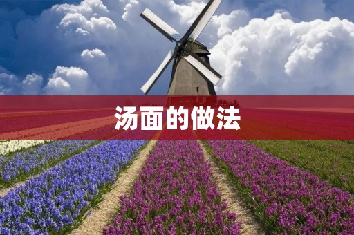 汤面的做法:美味香浓汤底让你回味无穷 汤面的做法:美味香浓汤底让你回味无穷