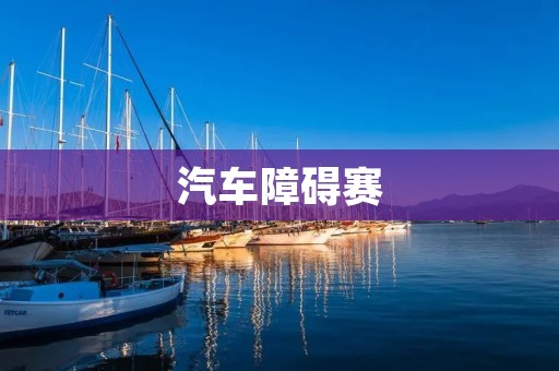 汽车障碍赛:挑战极限,释放速度与技术的巅峰对决 汽车障碍赛:挑战极限,释放速度与技术的巅峰对决