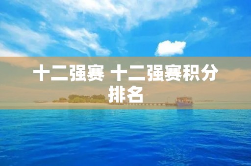 十二强赛 十二强赛积分排名
