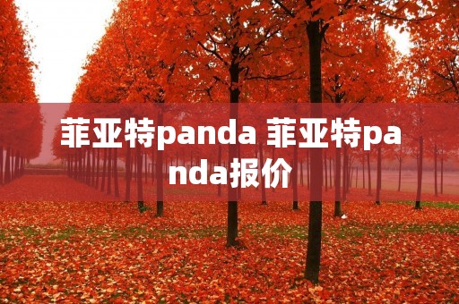 菲亚特panda 菲亚特panda报价