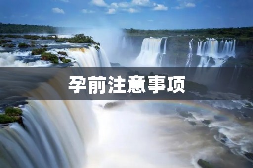 孕前注意事项:为宝宝健康打下坚实基础