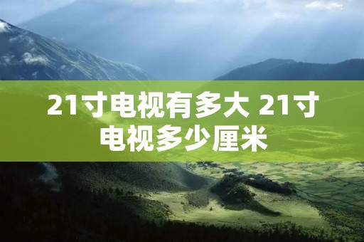 21寸电视有多大 21寸电视多少厘米