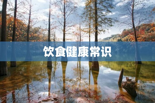 饮食健康常识:如何保持健康的饮食习惯