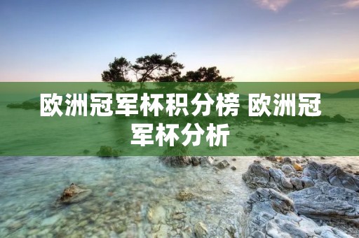 欧洲冠军杯积分榜 欧洲冠军杯分析