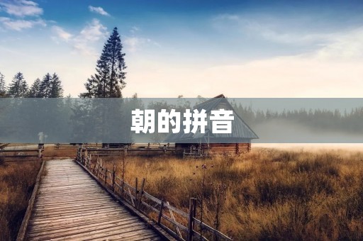 朝的拼音:zhāo