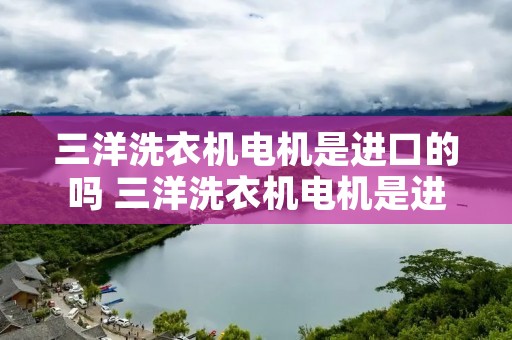 三洋洗衣机电机是进口的吗 三洋洗衣机电机是进口的吗怎么样