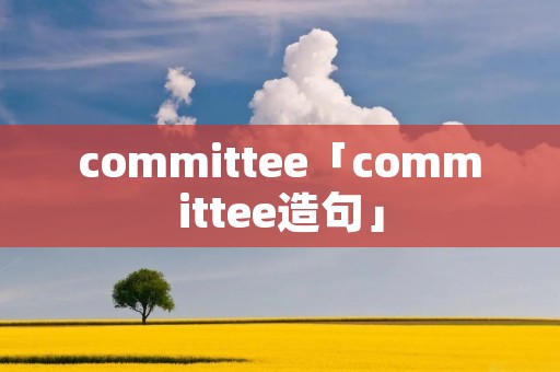 committee「committee造句」