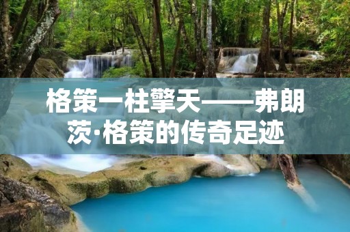 格策一柱擎天——弗朗茨·格策的传奇足迹 格策一柱擎天——弗朗茨·格策的传奇足迹