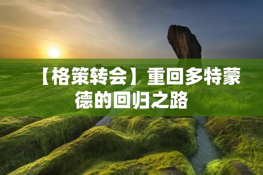 【格策转会】重回多特蒙德的回归之路 【格策转会】重回多特蒙德的回归之路