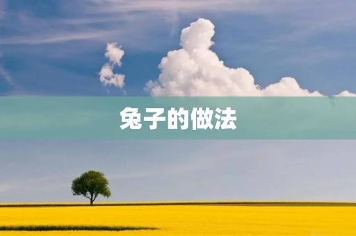 兔子的做法:美味佳肴尽在你手中 兔子的做法:美味佳肴尽在你手中