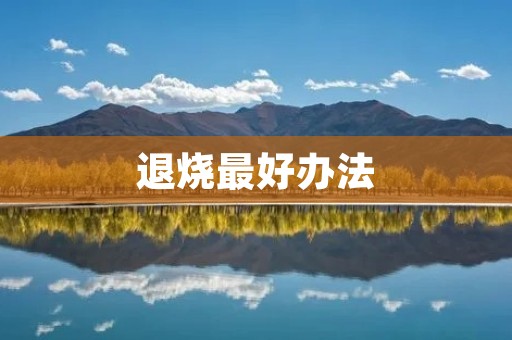 退烧最好办法：保持适当温度，合理饮食和药物治疗