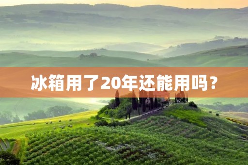 冰箱用了20年还能用吗？