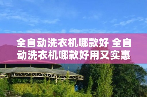 全自动洗衣机哪款好 全自动洗衣机哪款好用又实惠 全自动洗衣机哪款好 全自动洗衣机哪款好用又实惠
