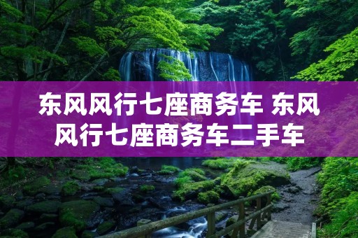 东风风行七座商务车 东风风行七座商务车二手车