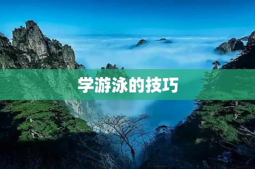 学游泳的技巧:探索水中的自由