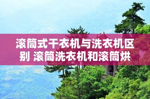 滚筒式干衣机与洗衣机区别 滚筒洗衣机和滚筒烘干机