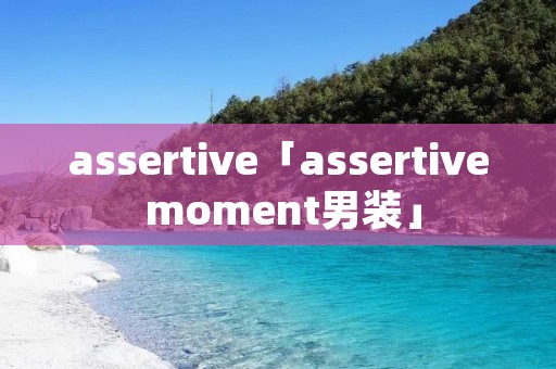 assertive「assertive moment男装」