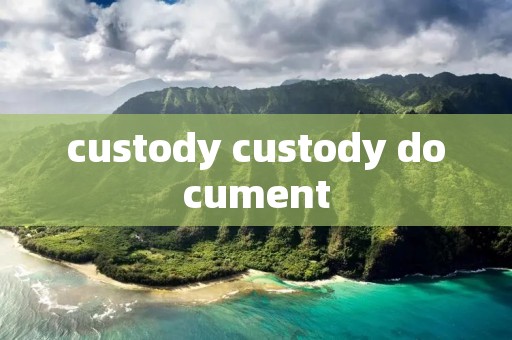 custody custody document