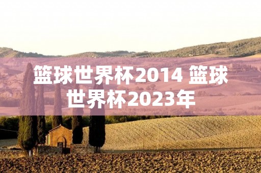 篮球世界杯2014 篮球世界杯2023年