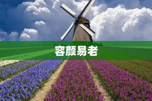 容颜易老:时间的痕迹与抗衰老之道