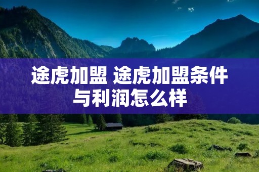 途虎加盟 途虎加盟条件与利润怎么样
