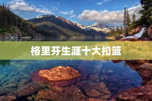 格里芬生涯十大扣篮：飞天之翼的绝世表演