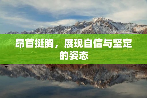 昂首挺胸,展现自信与坚定的姿态