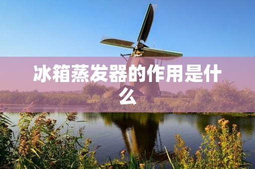 冰箱蒸发器的作用是什么 冰箱蒸发器的作用是什么