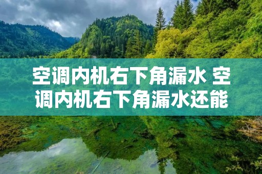 空调内机右下角漏水 空调内机右下角漏水还能用吗