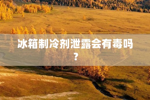 冰箱制冷剂泄露会有毒吗？