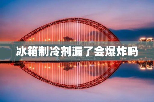 冰箱制冷剂漏了会爆炸吗
