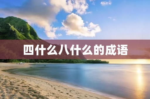 四什么八什么的成语