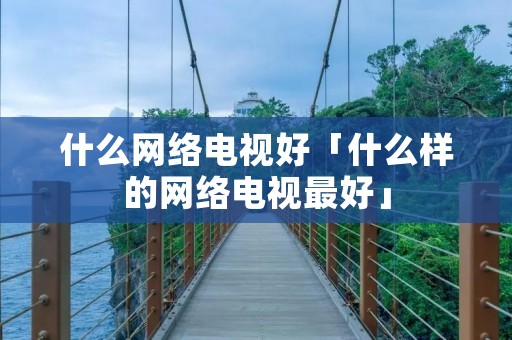什么网络电视好「什么样的网络电视最好」