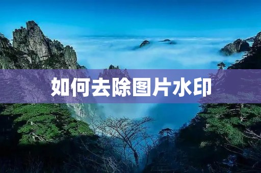如何去除图片水印:详细步骤和技巧