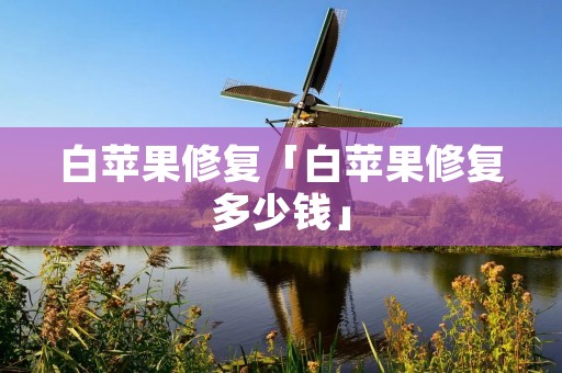白苹果修复「白苹果修复多少钱」