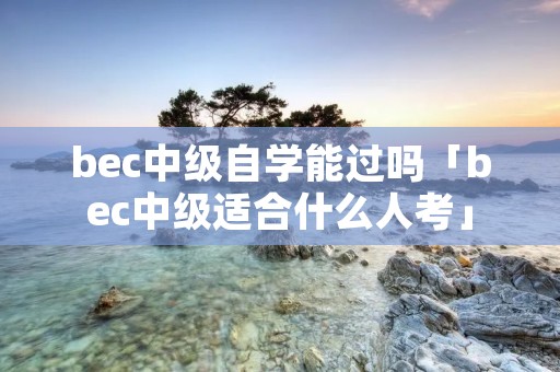 bec中级自学能过吗「bec中级适合什么人考」