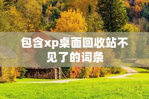 包含xp桌面回收站不见了的词条