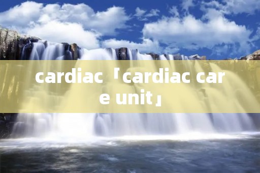 cardiac「cardiac care unit」