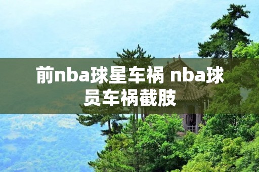 前nba球星车祸 nba球员车祸截肢