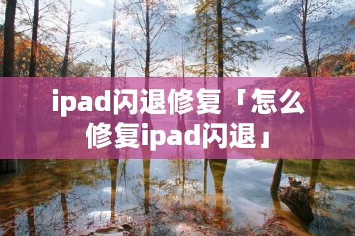 ipad闪退修复「怎么修复ipad闪退」 ipad闪退修复「怎么修复ipad闪退」